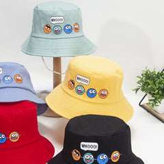 Girls Casual Cartoon Bucket Hat UV Protection Breathable Hat
