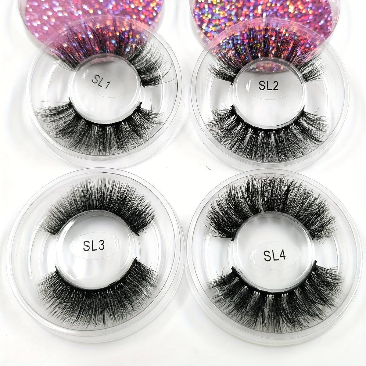 30 Pairs Mixed Style 3D Fluffy Faux Mink Lashes for Daily Makeup