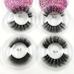 30 Pairs Mixed Style 3D Fluffy Faux Mink Lashes for Daily Makeup
