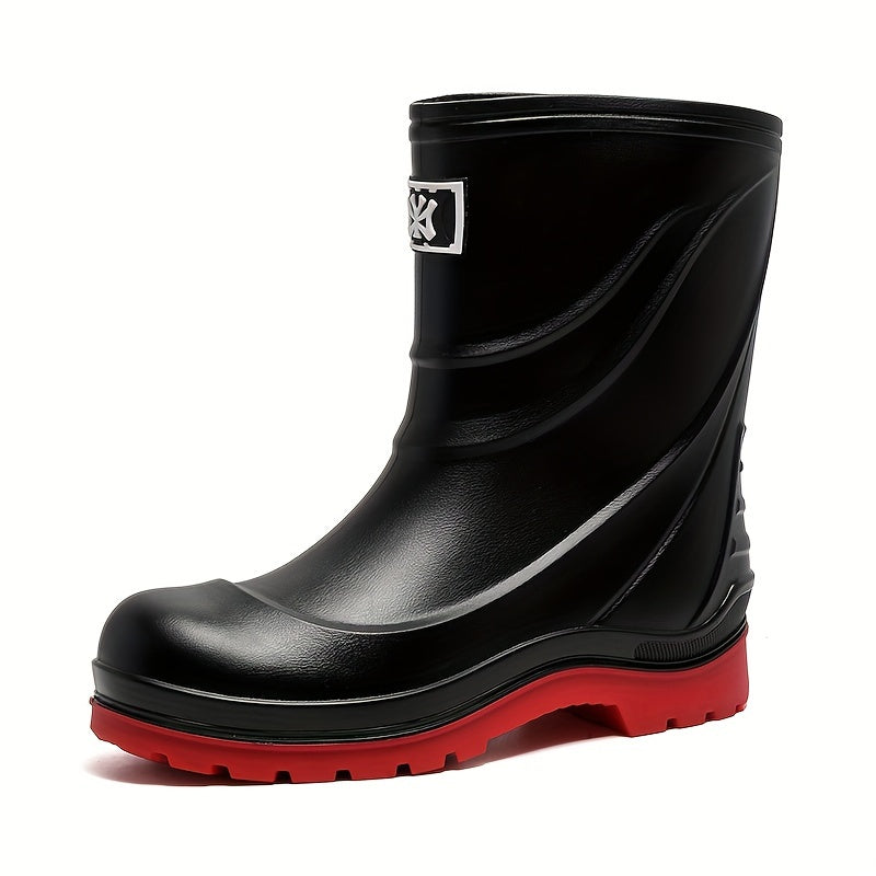 Waterproof Slip Resistant Durable Medium Calf Women's Rain Boots