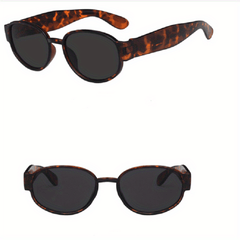 Men's Oval Polarized Sunglasses Vintage Retro Eyewear