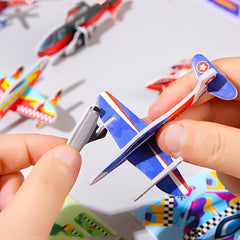 25 Pack Kids DIY Puzzle Toy Set - Tank & Airplane Building Blocks - Party Favors