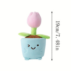 Plant Potted Plush Toys Tulip Mushroom Aloe Vera Begonia Lucky grass Plant Doll