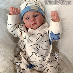 19" Silicone Vinyl Cloth Body Twins Boy Reborn Doll Birthday Gift