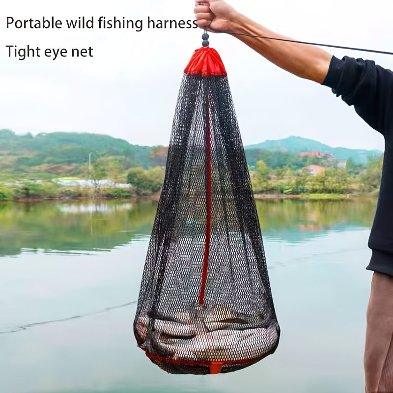 Portable Fish Protection Net Bag Oxford Edge Drawstring Fish Mesh Guard