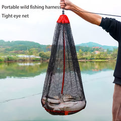 Portable Fish Protection Net Bag Oxford Edge Drawstring Fish Mesh Guard