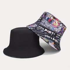 Full Print Double-sided Bucket Hat Street Basin Hat