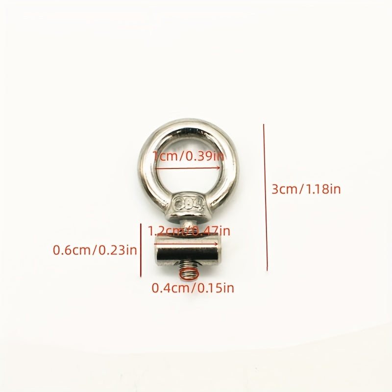304 Stainless Steel Fixed Lifting Eye Bolt for RV Tent - Slide Rail Lifting