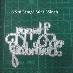 1pc DIY Happy Birthday Die Cuts Metal Cutting Dies Scrapbooking Paper Craft Moul