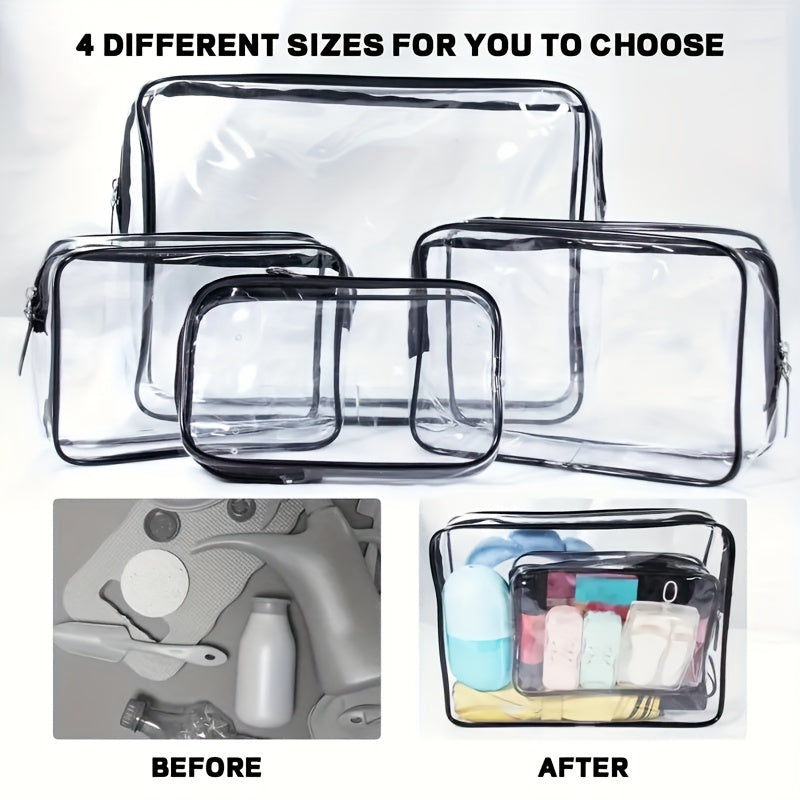 Transparent Hanging Beach Bag Organizer Waterproof Tote Travel Accessories