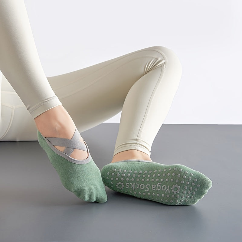 Criss Cross Yoga Socks Anti skid Gripper Socks