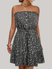Floral Off Shoulder Summer Dress Sexy Sleeveless