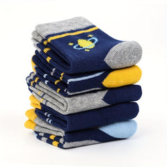 Boys Kids Casual Striped Socks Breathable Crew Socks