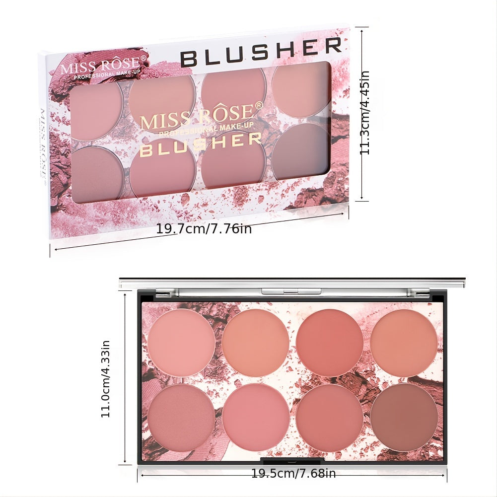 8 Colors Blush Set Natural Redness Matte Pearlescent Skin-friendly