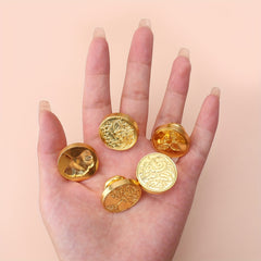Brown Wax Seal Set European Retro Alloy Head DIY 1 Wax Seal 5 Copper Heads