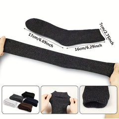 5 Pairs Wool Socks For Men Outdoor Winter Warm Soft Cozy Boot Socks