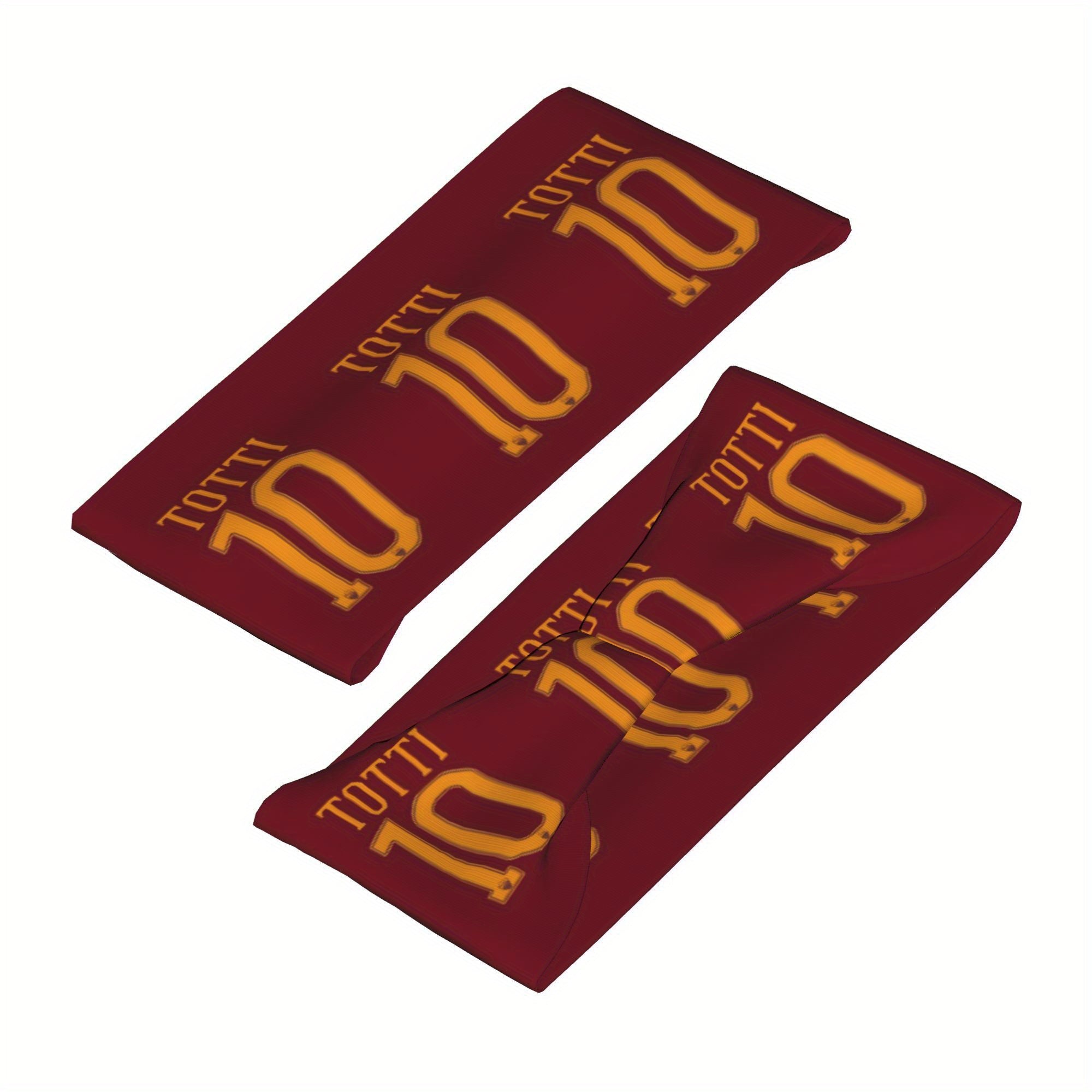 Messi Football Headband Maroon/Golden Accents Breathable Yoga & Running Headband