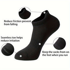 Men's Mid Crew Sport Socks 3-Pack Nylon Blend for Basketball Running