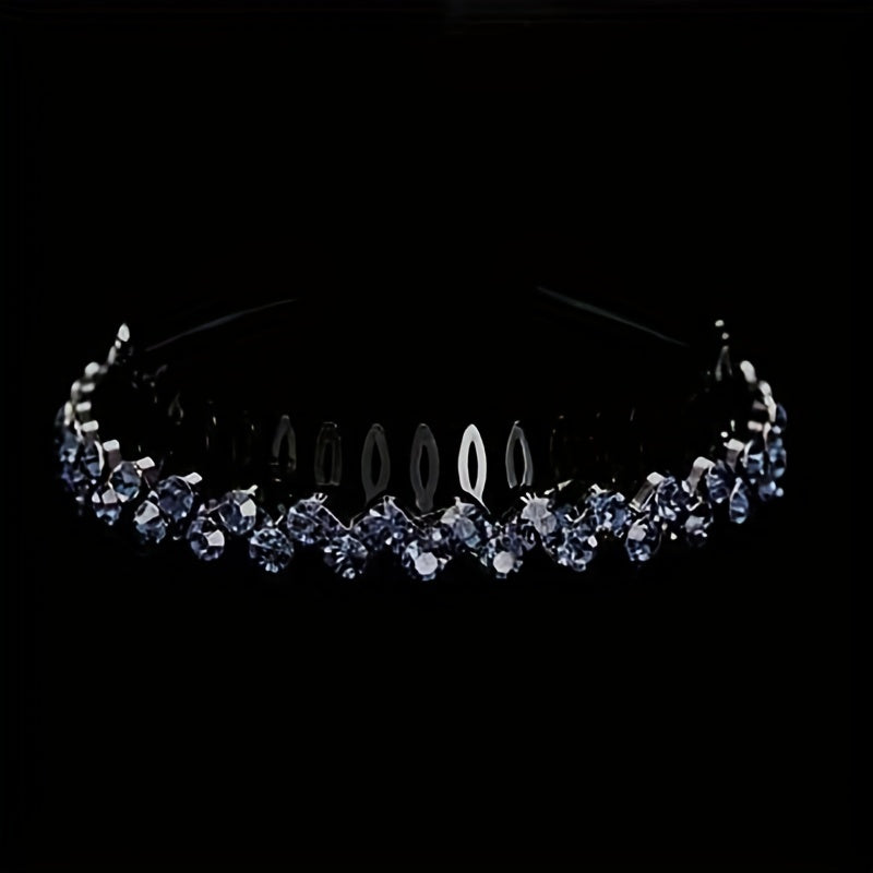 Flower Rhinestone Shining Headband - Hair Accessories
