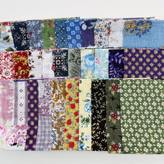 30pcs Dark Series Cotton Fabric Quilted Fabric for DIY Sewing Square Patchwork