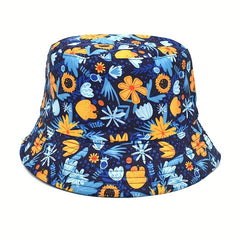 Submarine Animal Mushroom Pattern Fisherman Hat Outdoor Sunshade Cap