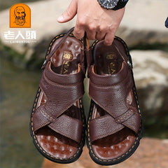Men's Outdoor Sandals Breathable Cut Out Walking Shoes