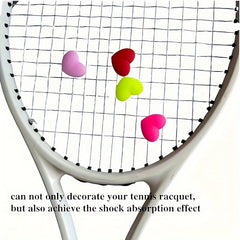 4 PCS Tennis Ball Shock Absorbers - Silicone Racket Dampeners