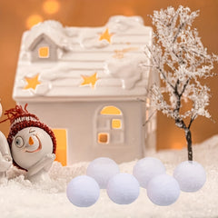 20pcs Indoor Snowball Snow Toy Decorative Snowballs