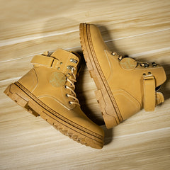 Men's Lace Up Pu Leather Boots Autumn & Winter