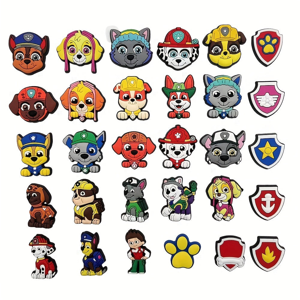 31pcs Dog Shoe Charms Accessories for Bracelets Croc Shoes