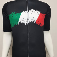 Abstract Flag Pattern Men's Cycling Jersey - Long Sleeve Sportswear