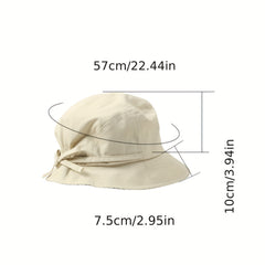 Short Brim Bucket Hat Lightweight Solid Summer Sun Hats Fisherman Cap Women