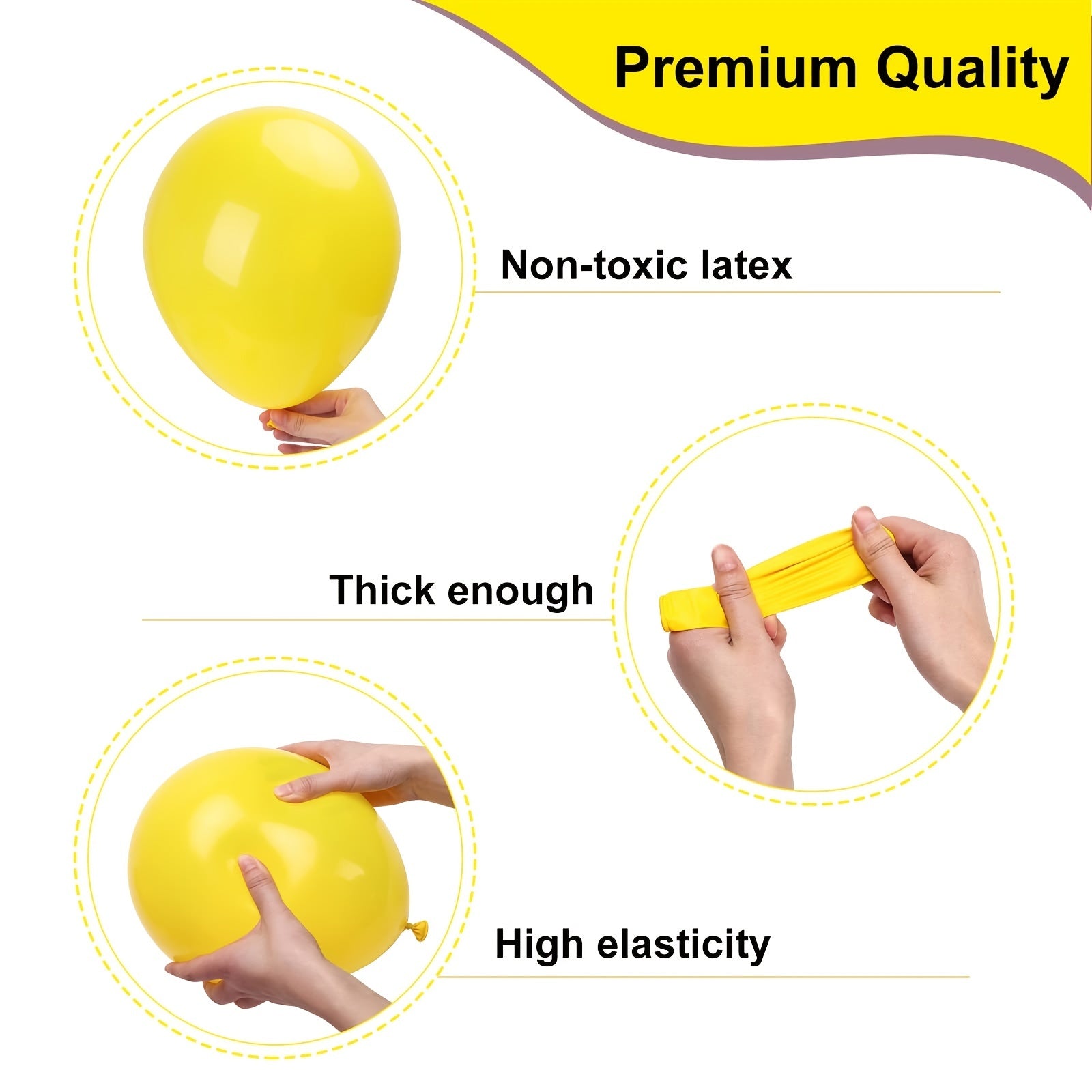 40 Yellow Party Balloons: 25 Balloons for Yellow Theme Party Decoration