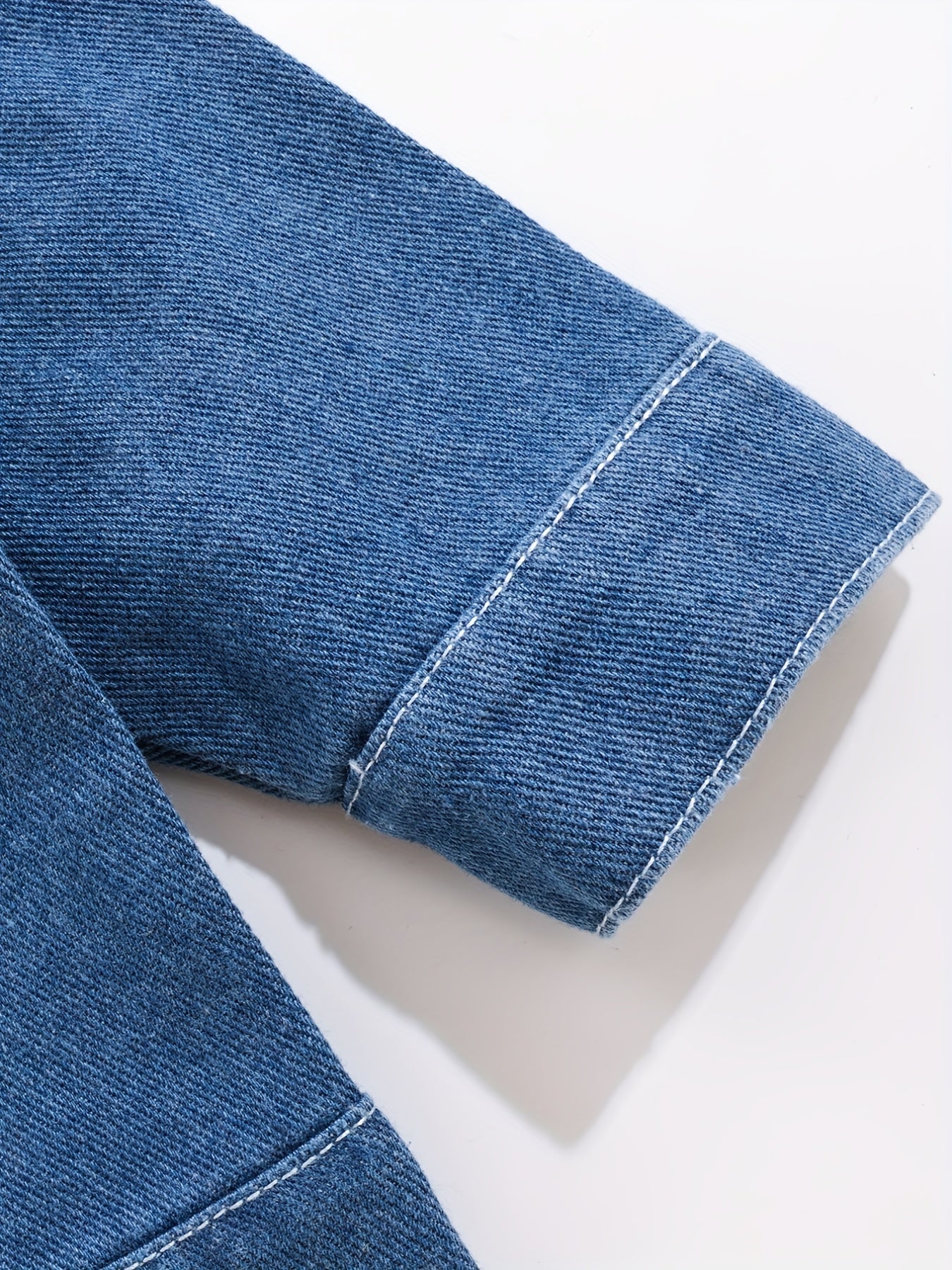 Boys Casual Denim Jacket Button Down Coat