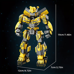 2-in-1 Transforming Robot Toy with Articulated Joints & Wheels