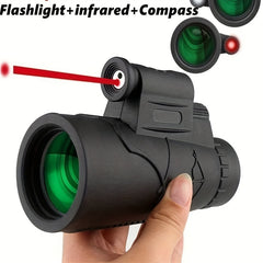 12x50 HD Telescope BAK4 w/ Spotlight, Camping Bird Watching Concerts