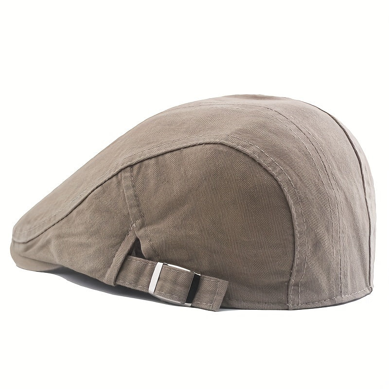 Newsboy Hat Flat Cap Adjustable Breathable Cabbie Ivy Driving Hat