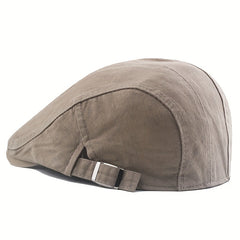Men's Classic Cotton Newsboy Hat Vintage Cabbie Cap