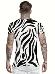 Funny 3D Print T shirt Men's Casual Street Style Round Neck Tee Shirt