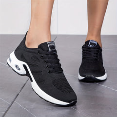 Women's Mesh Breathable Running Shoes Lace up Lightweight Casual Shoes