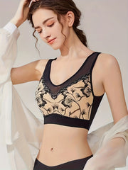 Lace Wireless Bra Full Coverage Comfortable Supportive