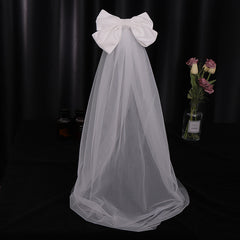 Bow Bridal Veil Women Bride Party Wedding Bridal Accessories Jewelry Veil