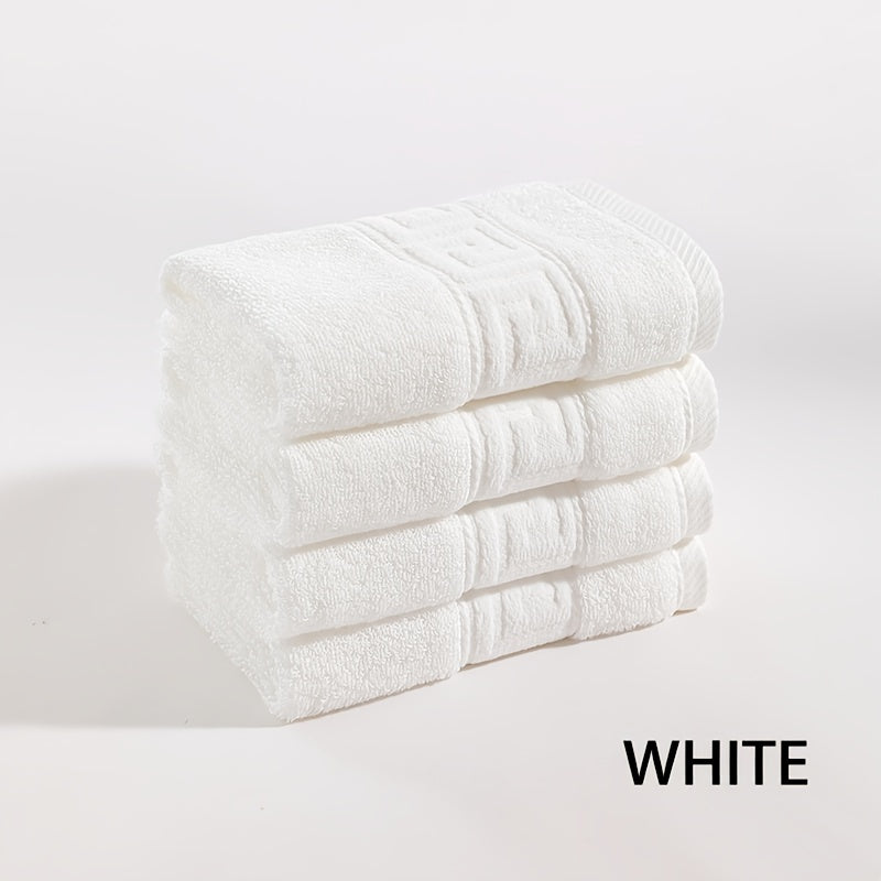 4pcs Soft Cotton Face Cloths Highly Absorbent Towels 33x33cm