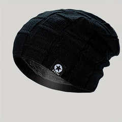 Men's Thick Padded Knitted Cap for Winter