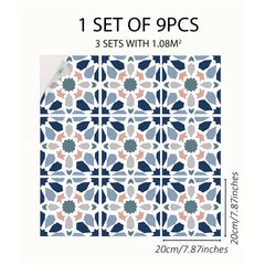 9pcs Islamic Style Matte Waterproof Decals Vinyl Adhesive Removable Sticker
