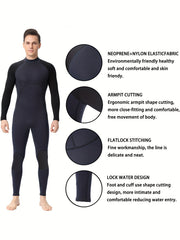 Realon 2mm Men's Wetsuit Full Wet Suit Surfing Swimming Diving Neoprene