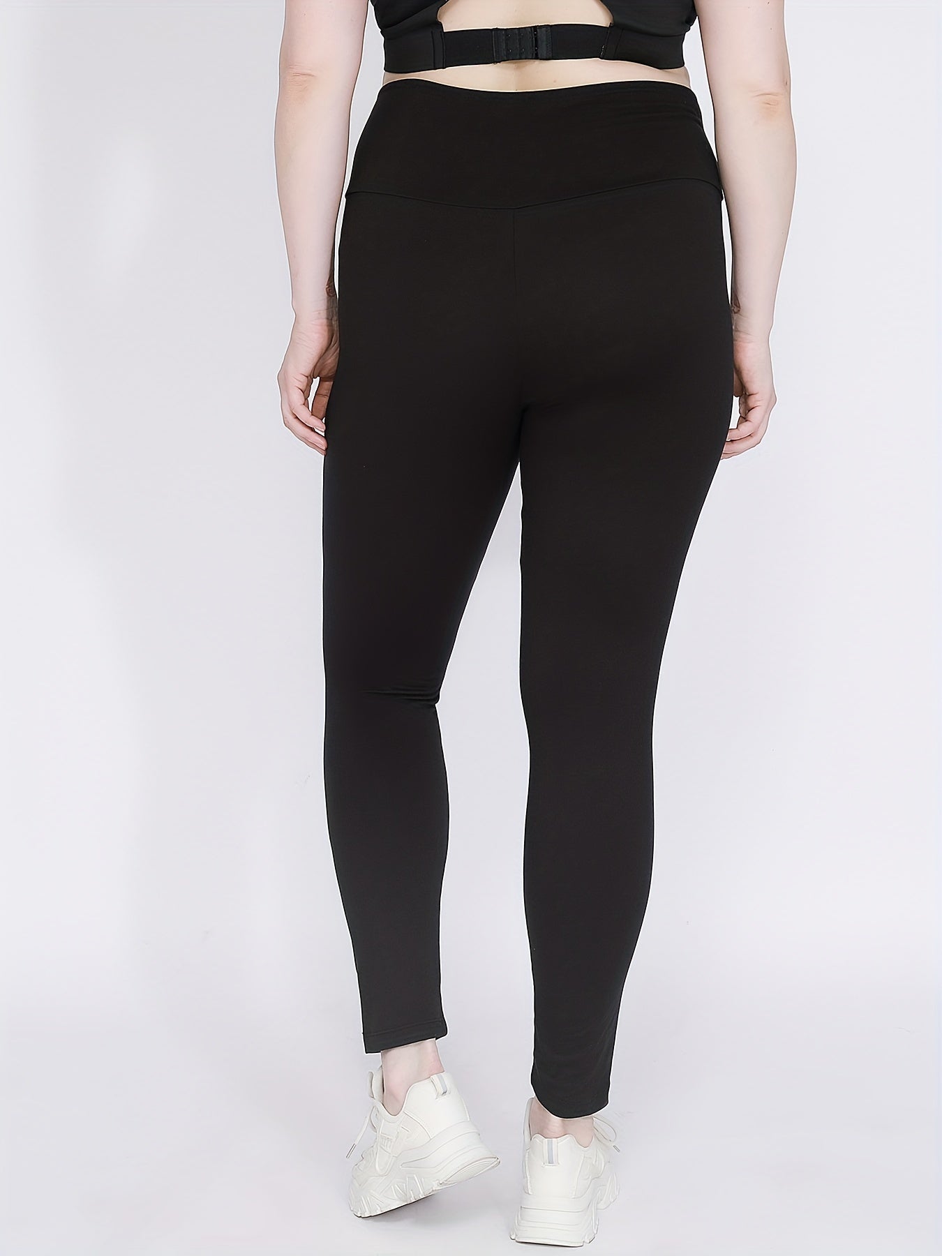 2 Pack Plus Size Sports Leggings High Rise Yoga Leggings Set