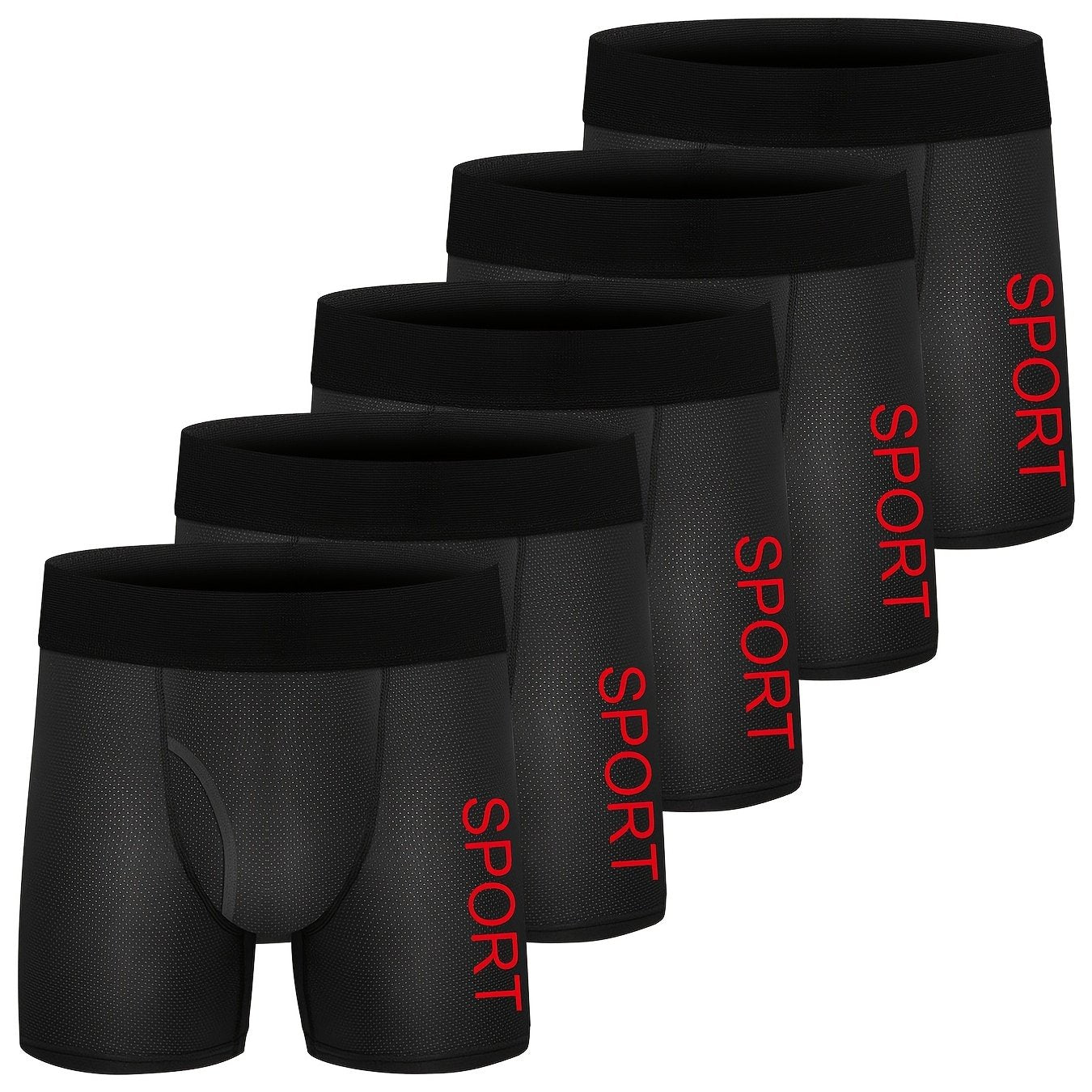 5pcs Boys Teen Casual SPORT Boxer Briefs Underwear