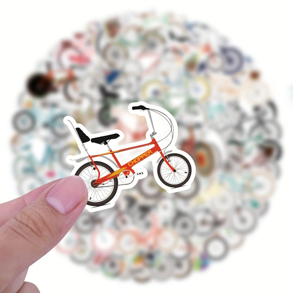 120pcs Vinyl Bike Stickers Pack Waterproof for Water Bottle Laptop Skateboard