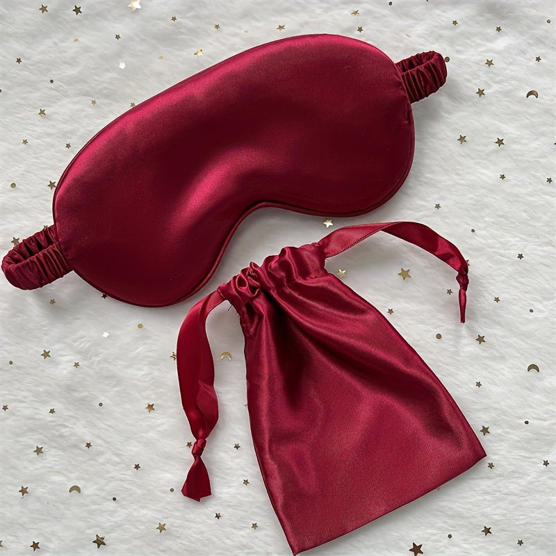Soft Eye Mask Blackout Blindfold with Storage Bag